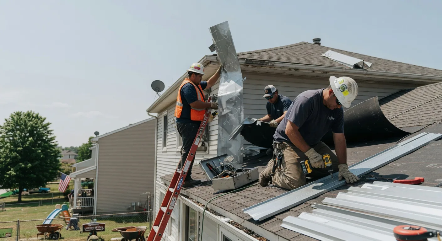 Storm Damage Metal Roof Repair in Royal City, WA
